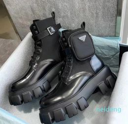 Designer Boots Luxury Boots rada boots Stylish Classic Matt Patent Leather Inverted Triangle Branded Calfskin Boots Variety