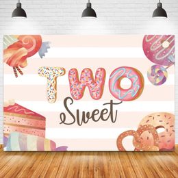 Party Decoration Dessert Candy Baby 2nd Birthday Background Pography Celebration Children's Shower Pocall Props