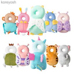 Pillows Baby Head Protector Newborn Headrest Safty Pillows Backpack Toddler Infant Walking Head Fall Protection Pad Cap Cartoon CushionL231107