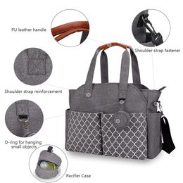 Diaper Bags Baby Nappy Changing Tote With Shoulder Strap Portable Waterproof And Large Capacity For Mommy Bag 230406