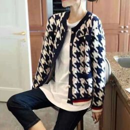 QNPQYX New Fashion Woman Sweater Cardigan Autumn Winter Knitting Buttons Long Sleeve Patchwork Loose Woman's Clothing Dropshipping