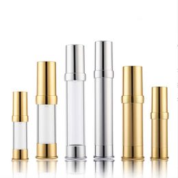 500pcs/lot 5ml 10ml Refillable Bottles Cosmetic Vacuum Spray Pump Bottle For Perfume Essence Lotion