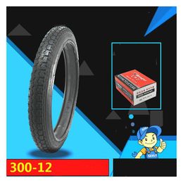 Motorcycle Wheels Tyres Parts 3.00-12 300-12 Tricycle Tyre Thicker 6 Super Wear-Resistant Toughness Drop Delivery Mobiles Motorcycl Dhl17