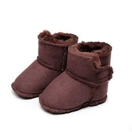 Fashion luxury First Walkers Shoe Newborn Boys Girls Warm Snow Boots Designer Fur Boot Winter Kids Baby Shoes Infant Toddler Shoes