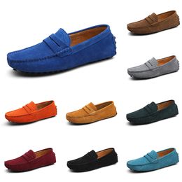 men casual shoes Espadrilles triple black navy brown wine red taupe green Sky Blue Burgundy candy mens sneakers outdoor jogging walking thirty