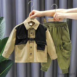 Clothing Sets 2023 fall Baby Clothes Children Boys jacket Pants 2Pcs Active Clothing Kids outfit years R231107