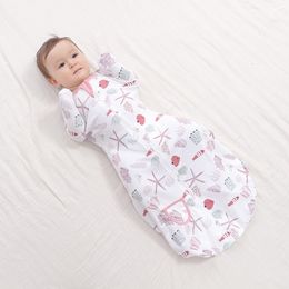 Sleeping Bags Baby Sleeping Bag Anti Start Baby Bag Four Seasons 0-9M Long Sleeve Handbag with Multiple Styles 230407