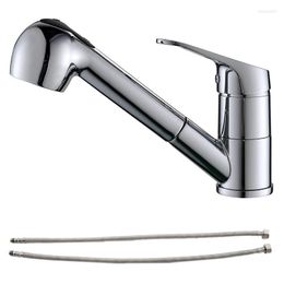 Kitchen Faucets JFBL Tap Extendable 360° Rotatable Sink With Column Type Water Outlet And Shower 2 Modes Mixer