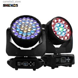 Moving Head Lights SHEHDS LED 37x15W/19x15W RGBW Moving Head Zoom Light For Disco Lights DJ Stage Lighting Commercial Light Q231107