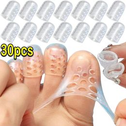 Women Socks 30PCS Transparent Silicone Toe Caps Anti-Friction Breathable Protector Prevents Blisters Cover Protectors Foot Care