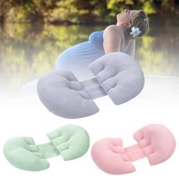 Maternity Pillows Pregnancy Side Sleeping Cotton Pillow Washable Stomach Lift Side Sleeper Maternity Belly Support Waist Protection PillowsL231106