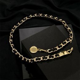 Women Chains Belts Fashion Designers Link Belt Luxury Waist Chain Womens Golden Alloy Dress Accessories Waistband ceinture luxe G2311075Z-6