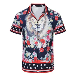 Mens Designer Shirts Brand Clothing Men Shorts Sleeve Dress Shirt Hip Hop Style High Quality Cotton Tops 104175