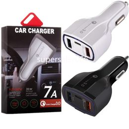Type c PD USB C Car Charger 3 Ports fast quick charging auto power adapter 35W 7A car chargers for ipad iphone 13 14 15 samsung s22 S23 S1