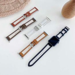 Designer Strap Watchbands Watch Band 42mm 38mm 40mm 44mm 41mm 45mm iwatch 2 3 4 5 6 bands Leather Strap Bracelet Fashion Stripes watchband dsdgw