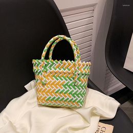 Новые вечерние сумки моды 2023 Высококачественная тканая сумка в западном стиле Женская овощная корзина дизайнер дизайнер ручной работы.