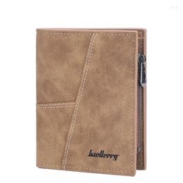 Wallets Short Men Name Customised Simple Card Holder Brand Male Wallet PU Leather Coin Pocket Luxury Men's Purse