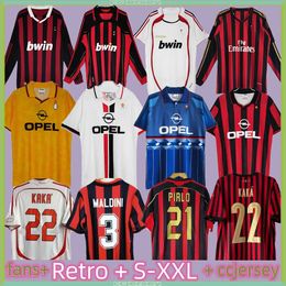 11 12 Retro shirts home 93 94 95 96 97 99 00 Gullit SOCCER JERSEY 02 03 04 05 Van Basten football KAKA Inzaghi 06 07 2009 PIRLO SHEVCHENKO BAGGIO Ibrahimovic 11 120 th