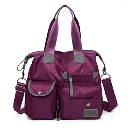 Duffel Bags Women Multi-pockets Shoulder Bag Fashion Portable Outdoor Travel Zipper Handbag