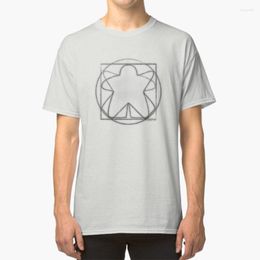 Men's T Shirts Vitruvian Meeple - Shirt Boardgames Eurogame Game Design