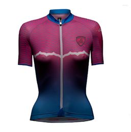 Racing Sets Summer Cycling Jersey Women's Short Sleeve Shirts Breathable Bicycle Tops Road Bike Mountain Clothing Ciclismo Maillot