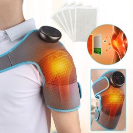 Leg Massagers Radio heated knee vibration massager for physical treatment of shoulder arthritis Massage pain relief Knee cushion massager 230406