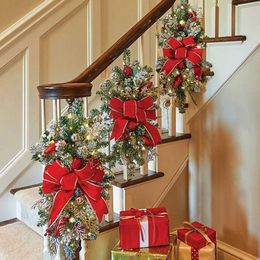 Christmas Decorations Christmas Wreath Christmas Front Door Window Stairs Wreaths 16 inches Stairway Swag Trim Christmas Holiday Decoration