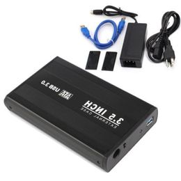 Freeshipping 35" USB 30 External Sata Hard Drive External Case Enclosure Black 1 SET Njeln