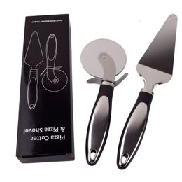 Stainless steel PIZZA cutter Pizza wheel hob pizza cutter Cheese spatula baking tool