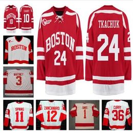 Custom Ncaa University BU Hockey Jerseys 3 Ryan Whitney 9 Jack Eichel 7 Charlie McAvoy 3 Coyle 19 Clayton Keller 24 Keith Tkachuk McBain McLaughlin Ivany Stitched Men