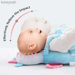 Pillows Baby Head Protector Backpack Pillow For Kids 1-3 Y Toddler Children Soft PP Cotton Protective Cushion Cartoon Security PillowsL231105
