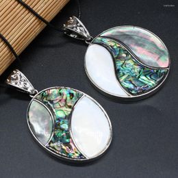 Pendant Necklaces Natural Abalone Shell Necklce Fashion Round And Egg Necklace For Women Jewerly Party Gift Length 55 5cm