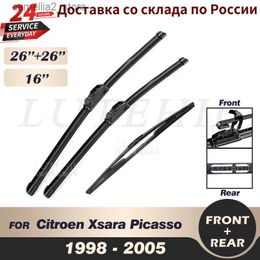 Windshield Wipers Wiper Front Rear Wiper Blades Set For Citroen Xsara Picasso 1998-2005 1999 2000 2001 Windshield ( NOT SIDE PIN ) 26"26"16" Q231107