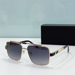 New fashion design square sunglasses 9106 versatile shape metal frame Germany style avant-garde and generous outdoor UV 400 protection glasses