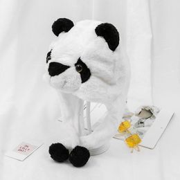 Beanies Beanie/Skull Caps Halloween Animal Panda Hat Cartoon Headgear Dress Up Cute Super Soft Windproof Kindergarten Stage Performance