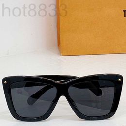 Sunglasses Designer Mens or Womens Z1427e Large Frame Cat Eye Black Classic Versatile Casual Shopping Uv Protection Top Quality with Box SQMJ
