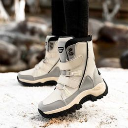 Boots Winter Shoes Women Warm Fur Snow Womens Cotton Female High Top Ankle Wear Resistant Slip Bota 230922