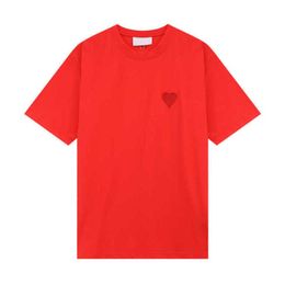 Amishirt Designer Mens Women France Luxury T Shirt Fashion A Heart Pattern Casual top quality Tshirts Tees Man Clothing Short Sleeve Amisweater