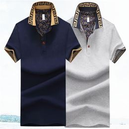 Designer Polo Mens Clothing Poloshirt Shirt Men Cotton Blend Short Sleeve Casual Breathable Summer Breathable Solid Clothing Size 203F