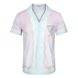 Mens Designer Shirts Brand Clothing Men Shorts Sleeve Dress Shirt Hip Hop Style High Quality Cotton Tops 104171