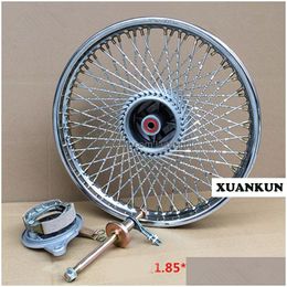 Motorcycle Wheels Tyres Cg125 Retrofit Rear 72 Hole Twist Spinning Wire / Enlarge Wheel Rise Drop Delivery Mobiles Motorcycles Dh7Mg