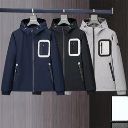 Giacca da uomo Giacche da uomo Triangolo distintivo Parka Cappotto da donna da uomo Giacca a vento impermeabile Cappotto con cerniera Felpa con cappuccio Abbigliamento Bianco Nero Cerniera blu Parka Cappotti Taglia 2XL