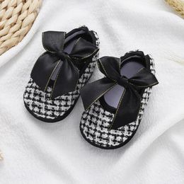 First Walkers Adorable Korean Style Baby Girl Princess Shoes: Bowknot Soft Sole For Borns & Infants (0-8 Months)