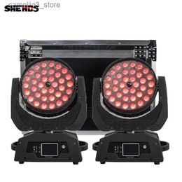Moving Head Lights SHEHDS NEW LED Wash Zoom 36x18W/36x12W RGBWA+UV Moving Head Lighting With Flight Case for DJ Disco Party Stage Lighting Q231107