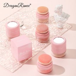 Korean Blush Air Cushion Cheek Contour Pink Makeup Palette with Applicator Puff Facial Waterproof Blusher Tint Mud Cream