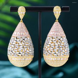 Dangle Earrings Kellybola Dubai Luxury Big Drop For Noble Women Bridal Wedding Engagement Party Show Gift 2023 High Quality