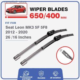 Windshield Wipers Car Front Wiper Blades For Seat Leon 3 MK3 5F 5F8 2012-2020 LHD RHD Windshield Windscreen Window 26"+16" Wash Car Equipped Push Q231107