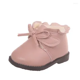 Boots Winter Baby Girls Ankle Fashion Toddler Shoes With Plush Very Warm Little Kids Snow Size 16-25