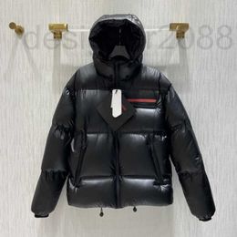 Men's Down & Parkas Designer Mens Womens Jacket Man Autumn Winter Coat Classic Black Parka Puffer Woman Fashion s Letter Stripe Outerwear Stylish EEOS