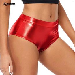 Women's Shorts Rave Booty For Women Metallic Shiny Bottoms Gymnastics Club Music Festival Party Pole Dancing